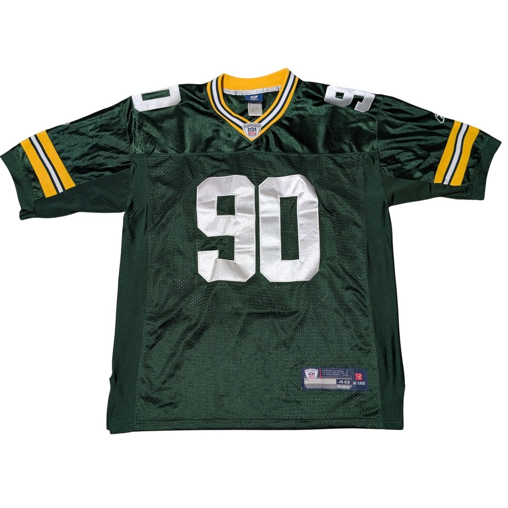 Reebok Jersey Mens 48 Green BJ Raji 90 Green Bay Packers NFL Authentic Onfield